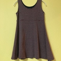 ワンピース　えんじ色　ボルドー　ワイレッド　グレー　フレア　チュニック　aラインの画像