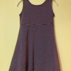 ワンピース　えんじ色　ボルドー　ワイレッド　グレー　フレア　チュニック　aラインの画像
