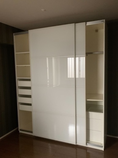 IKEA PAX 組み立てワードローブ ホワイト