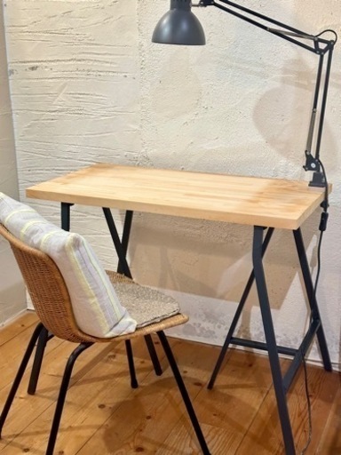 IKEA 架台 レールベリ / idee マレア チェア ラタン　セット