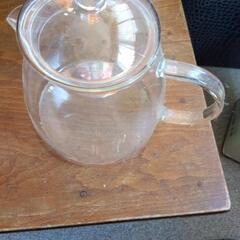 ガラスポットとガラスティーカップ値下げの画像