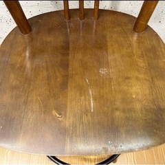 木製 回転 ハイチェア カウンターチェア バーチェアの画像