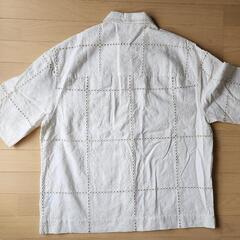 刺繍 コットン シャツ メンズの画像