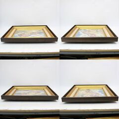 448)堀田清治 「昭和新山」 1959 直筆サイン 裏書有り 油彩画 風景画