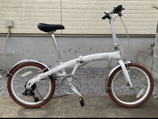 FIAT[フィアット]20吋 折り畳み自転車 アルミ/7speed/ホワイト