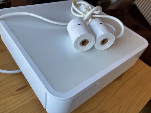 mPOP10 WHT レシートプリンター内蔵 キャッシュドロア ＆ ロール紙（2巻）