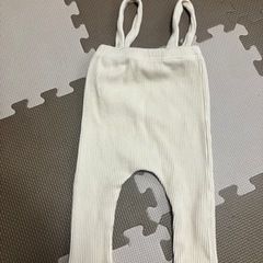 ベビーサスペンダー　オーバーオール　パンツ　韓国子供服　70cm ベージュの画像