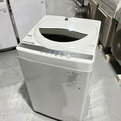 ★TOSHIBA★ 東芝 洗濯機 5kg AW-5G9 2020年 W56.3cm 少量洗い コンパクト 一人暮らし シンプル ホワイト