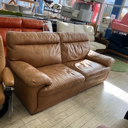 ✨NITORI✨NATUZZI✨定価249,900円✨極上✨本革張り✨3Pソファ✨ソファー✨イタリアの有名メーカーとコラボ商品✨