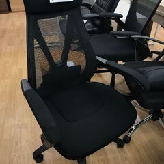 ★ジモティ割あり★  オフィスチェア ブラック  クリーニング済...