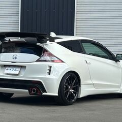 【コミコミ価格】ホンダ　CR-Z　α　6MT　フロント・リアエアロバンパー　社外マフラー　リアウィング　ライト付きスカッフプレート　車検R7年9月♪　9347の画像