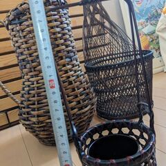 花籠3点セット（未使用品2点あり）の画像