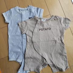 半袖ロンパース、肌着