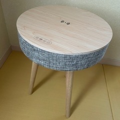 サウンドテーブル　テーブルスピーカー　サイドテーブル　充電