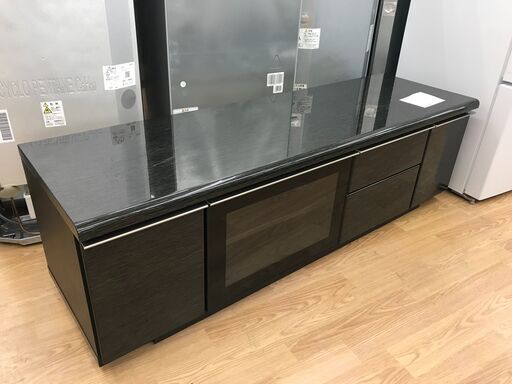 ★ジモティ割あり★ ニトリ ローボード ブラック H150×W45×D46 クリーニング済み KJ4824