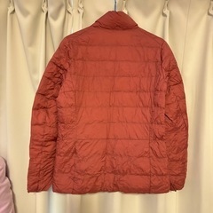 ウルトラライトダウン Lサイズ オレンジ 美品の画像