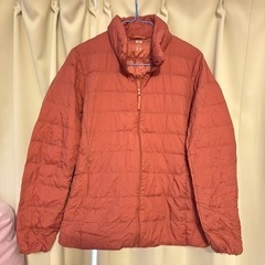 ウルトラライトダウン Lサイズ オレンジ 美品の画像