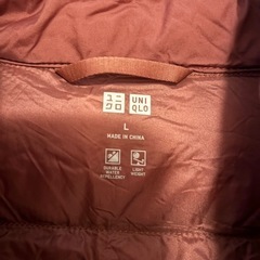 ウルトラライトダウン Lサイズ オレンジ 美品の画像