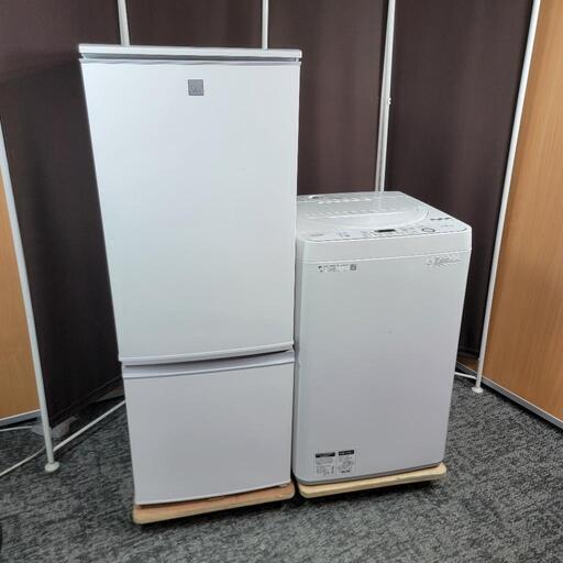 ‍♂️h060413売約済み‼️配送設置は無料‼️高年式2019年製✨SHARP 大容量ペア✨家電セット
