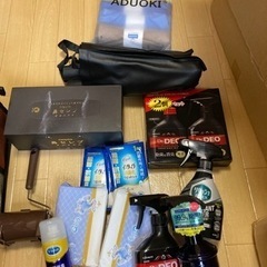 【お話し中】大容量車用収納ボックス&車グッズセットで！車消臭グッズ  洗車タオル  傘 スリッパなど        の画像