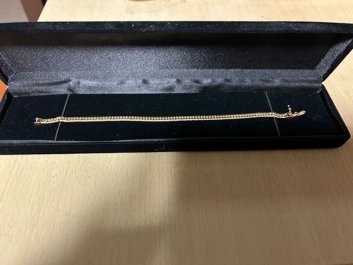 K18 6面W 10gブレスレット