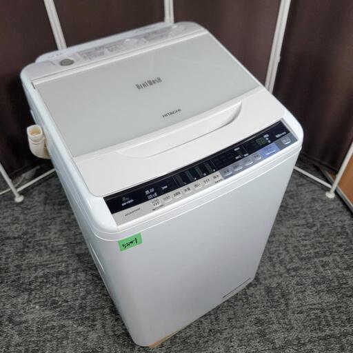 ‍♂️売約済み❌5881‼️配送設置は無料‼️ナイアガラすすぎ✨日立 ビートウォッシュ 8kg 洗濯機