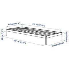 IKEA ベッド セミダブルの画像