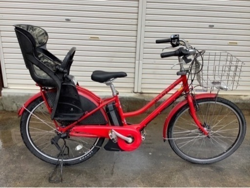 378  ブリヂストン新機種電動アシスト自転車ハイディB26インチレッドアルミボディー