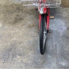 378  ブリヂストン新機種電動アシスト自転車ハイディB26インチレッドアルミボディー