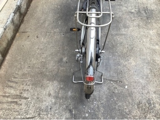 381  パナソニック新機種電動アシスト自転車viviEX26インチシルバーボディー