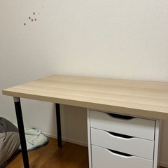 値下げ！IKEA デスクand棚and無印チェア