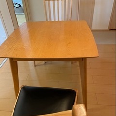 価格改定　ダイニングテーブルセットの画像