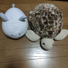 ぬいぐるみ 亀、ウミウシ