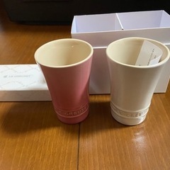 新品未使用　ル・クルーゼペアショートカップの画像