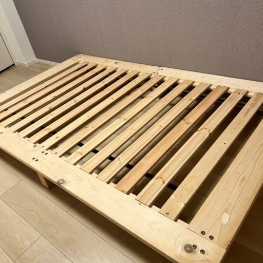 ミツヨシ すのこ ベッドフレーム セミダブル