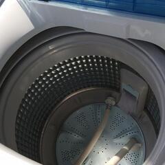 取引中だ★2019年製ハイアール5.5kg全自動洗濯機d ホワイト&ブルー★の画像