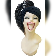 【新品】CPO#4　カーリーポニーテール　ヘアゴム　三つ編み　エクステの画像