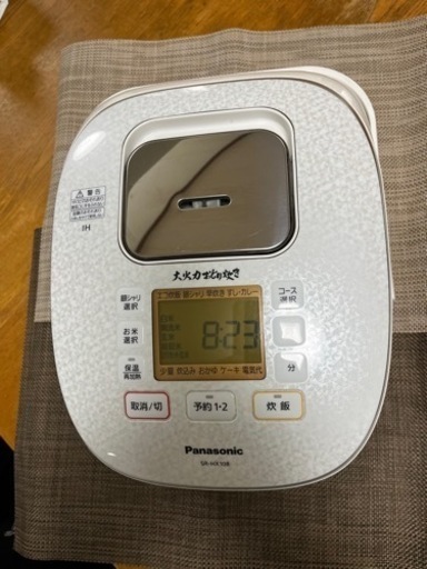 炊飯器　Panasonic製　5合炊き