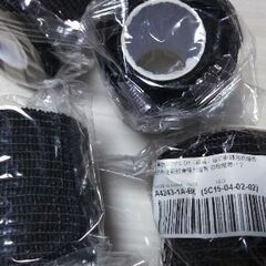 ★ STpro　包帯ラテックス　5cm×4.5M　ブラック　 4巻セットの画像
