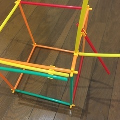 チューブ式ブロック セット 5色 200ピース ストローの画像