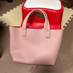 ♪おまけ付け♪トートバッグ ハンドバッグ　革製　軽い　ピンク　レーディス　カバン　スマホ入れの画像