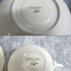 HOYA CHINA JAPAN　カップ＆ソーサー5客セット　果物柄 食器　の画像