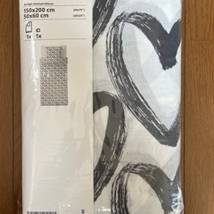 未使用★IKEA 枕カバー＆掛布団カバー(シングル)