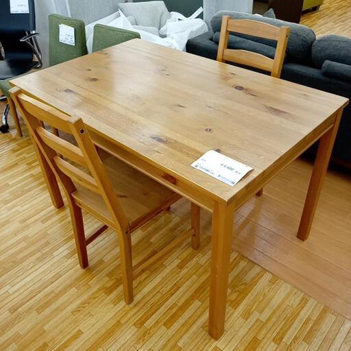 ★ジモティ割あり★ IKEA　ダイニングテーブルセット 椅子2脚　ナチュラル　クリーニング済　YJ2174