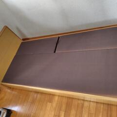 木製シングルベッド ＋ マットレスの画像