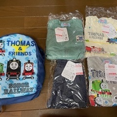 【新品未使用】トーマス服110、リュックのセット