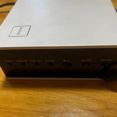 【中古・あげます】無印　デジタル目覚まし時計の画像