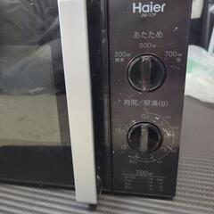 Haier 電子レンジ 2017年製の画像
