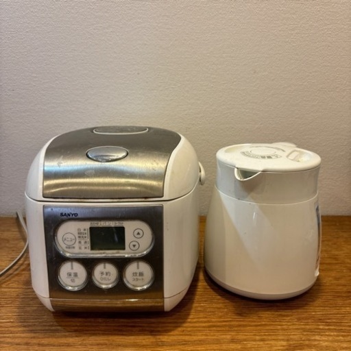 家電 キッチン家電 炊飯器 電気ケトル セット