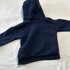 12-18m/80cm/babyGAP裏起毛/モコモコフードの暖かトレーナーの画像